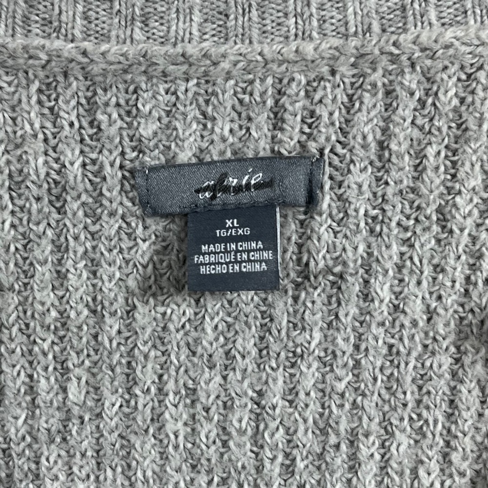 Aerie Granola Fisherman Oversized Ribbed Chunky Knit Beachy Sweater Womens XL - Picture 3 of 10